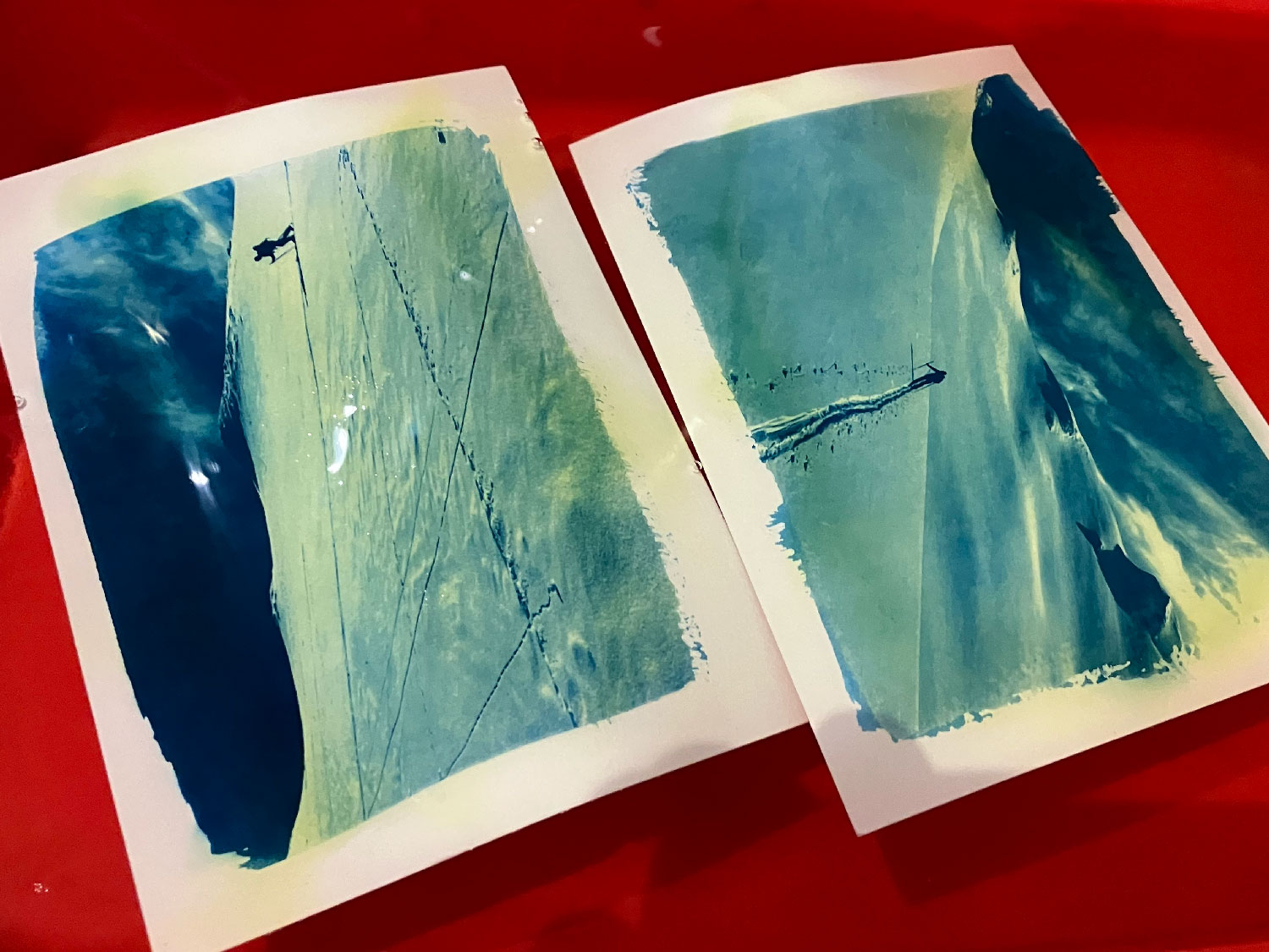 Cyanotype sur-mesure - Étape 06 - Le rinçage